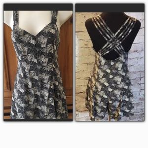 Super Cute Strappy Back Criss Cross Romper